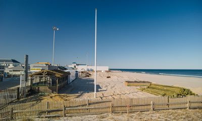 Funtown Pier, with materials staged for reconstruction, March 2022, Seaside Park, N.J. (Photo: Daniel Nee)