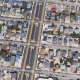 An aerial photo showing H Street and G Street. (Credit: Google Earth)