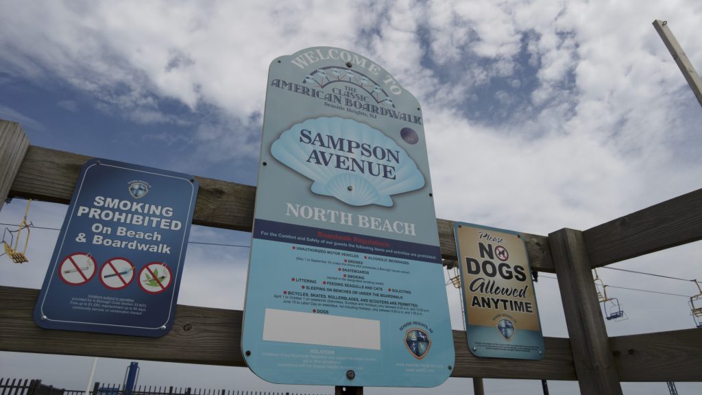 Truckloads of 150 tons of sand were delivered to Seaside Heights, June 21, 2022. (Photo: Daniel Nee)