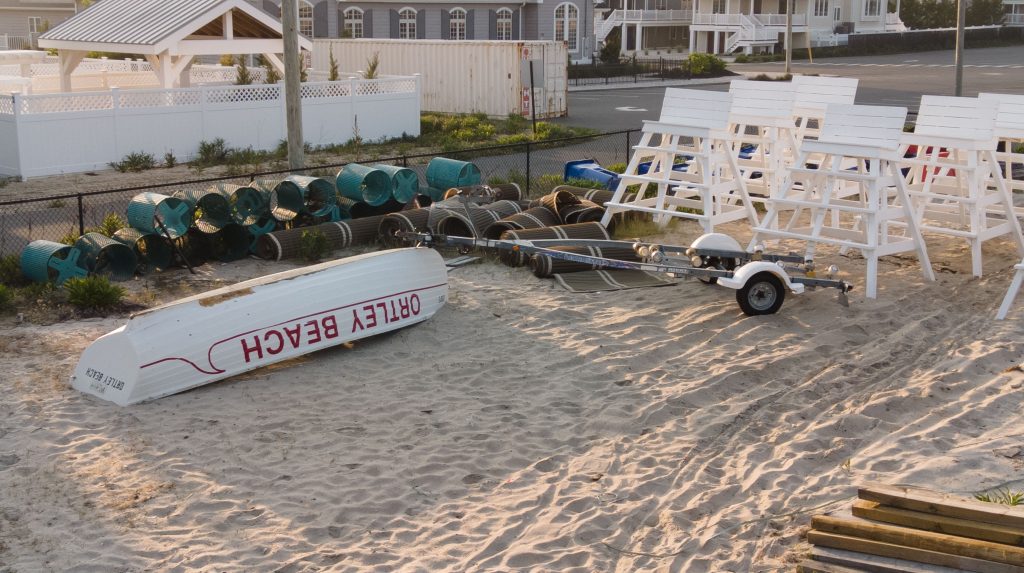 Lifeguard equipment in Ortley Beach, June 2022. (Photo: Daniel Nee)