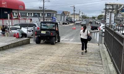 The vehicular access point at Grant Avenue, Seaside Heights, N.J., July 2022. (Photo: Daniel Nee)