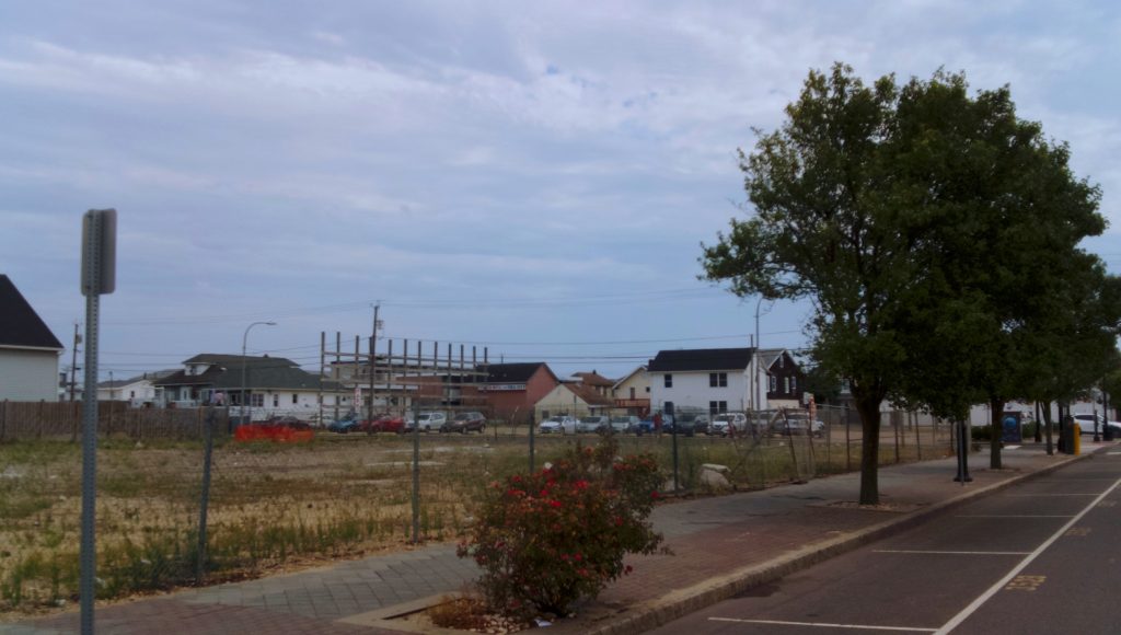 The Boulevard in Seaside Heights following the demolition of the steel structure between Hamilton and Webster avenues. (Photo: Daniel Nee)
