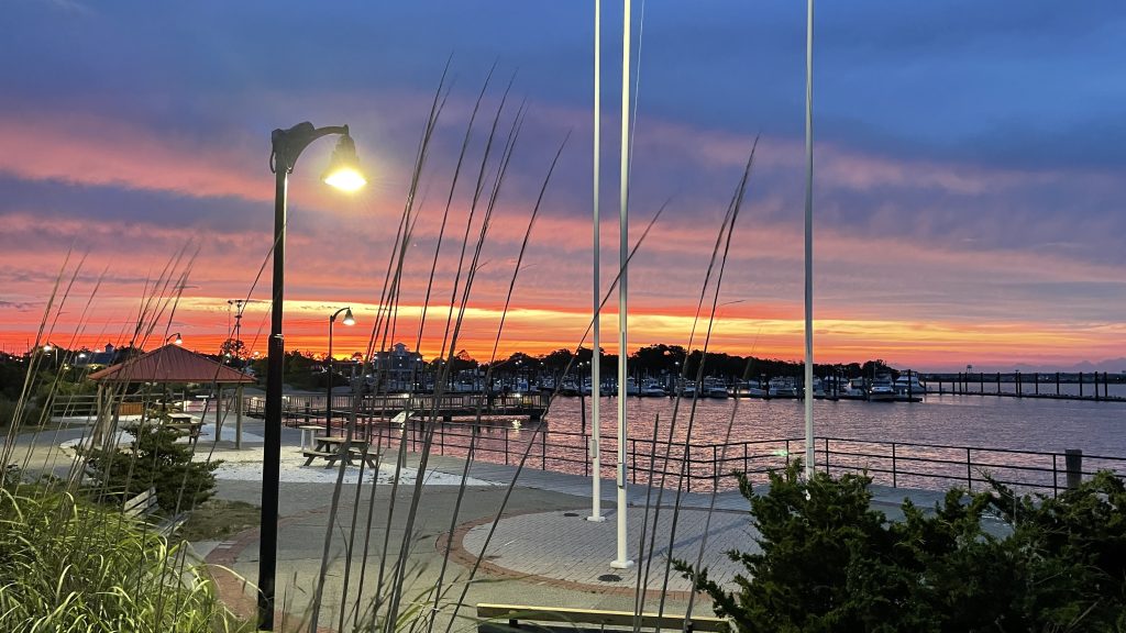 A dark sunset on Barnegat Bay, July 12, 2022. (Photo: Daniel Nee)