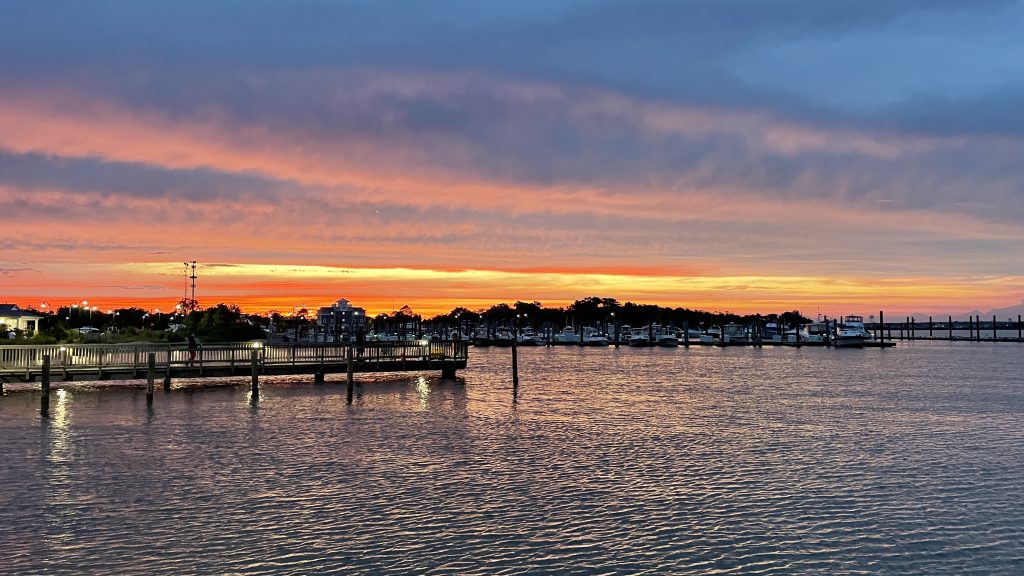 A dark sunset on Barnegat Bay, July 12, 2022. (Photo: Daniel Nee)
