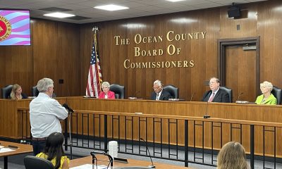 Ocean County GOP Chair George Gilmore addresses the Ocean County Board of Commissioners, July 20, 2022. (Photo: Daniel Nee)