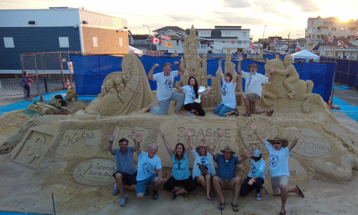 The winners of the 2022 Seaside Heights Sand Sculpting Competition. (Photo: Daniel Nee)
