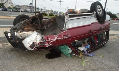 A vehicle accident, July 27, 2022 in Seaside Park, N.J. (Photo: Seaside Park Police)