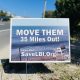 A lawn sign opposing wind turbines off Long Beach Island, Sept. 2022. (Photo: Daniel Nee)