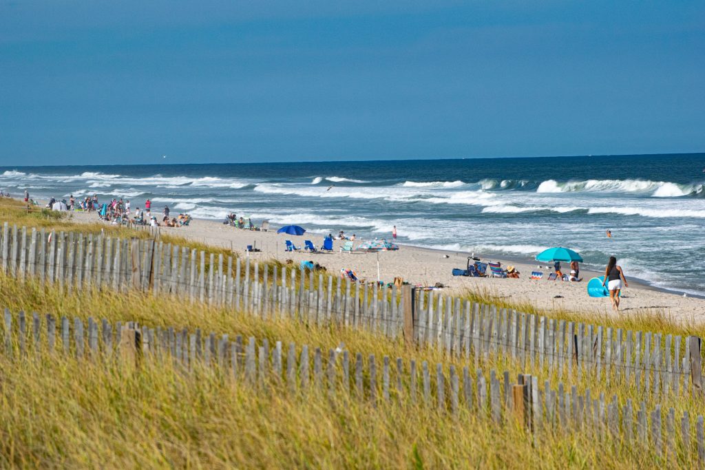 Sunbathers enjoy an afternoon in Ortley Beach. (Photo: Daniel Nee)