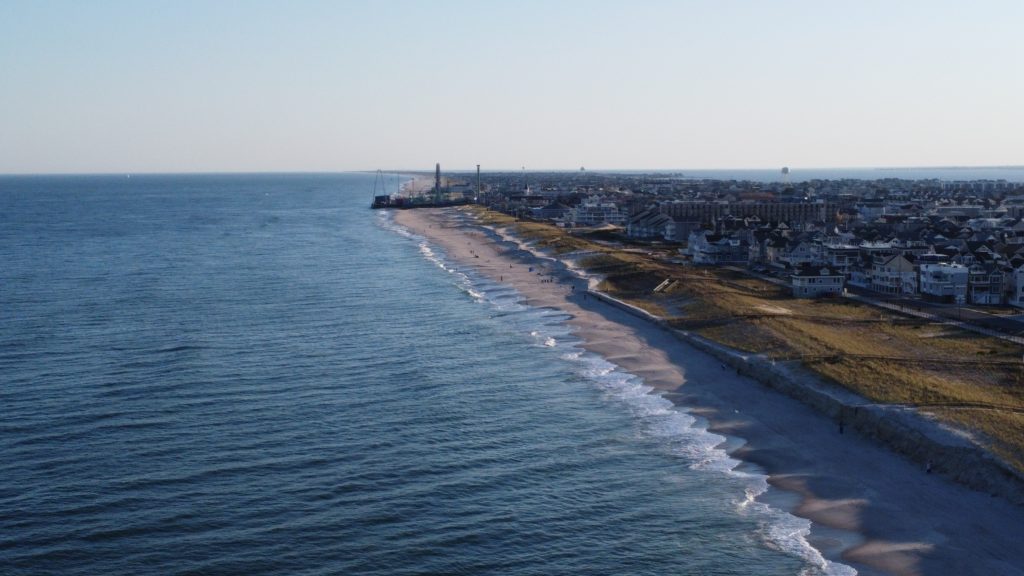 An aerial view of damage in Ortley Beach following the passage of the remnants of Hurricane Ian, Oct. 7, 2022. (Photo: Daniel Nee)