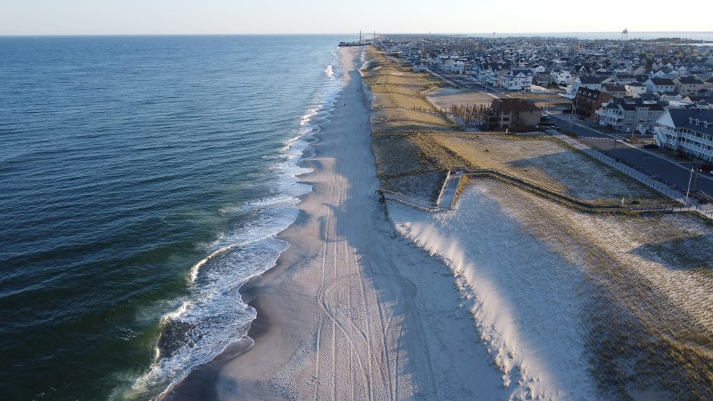 An aerial view of damage in Ortley Beach following the passage of the remnants of Hurricane Ian, Oct. 7, 2022. (Photo: Daniel Nee)