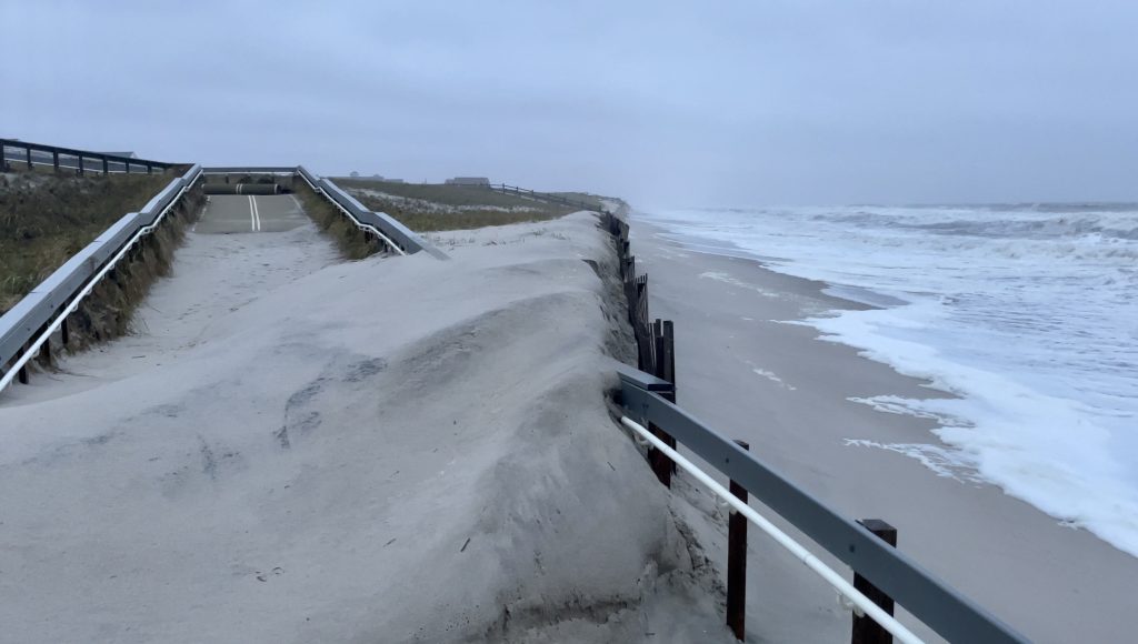 Damage and erosion in Ortley Beach, N.J., Oct. 4, 2022. (Photo: Daniel Nee)