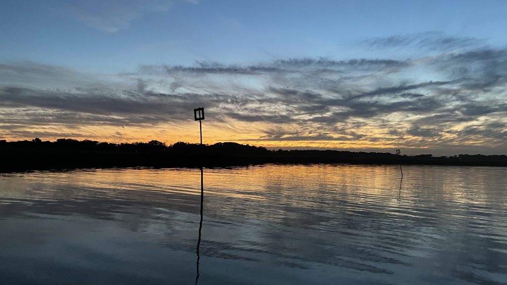 Sunset at the Jersey Shore, Oct. 6, 2022. (Photo: Daniel Nee)