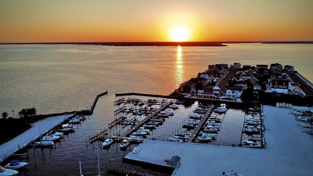 Sunset over the Seaside Park Marina, Oct. 10, 2022. (Photo: Daniel Nee)