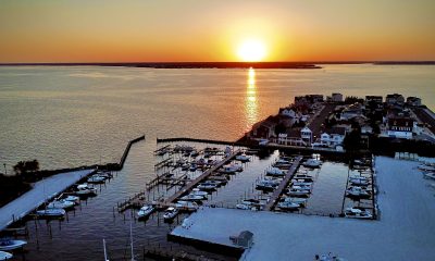 Sunset over the Seaside Park Marina, Oct. 10, 2022. (Photo: Daniel Nee)