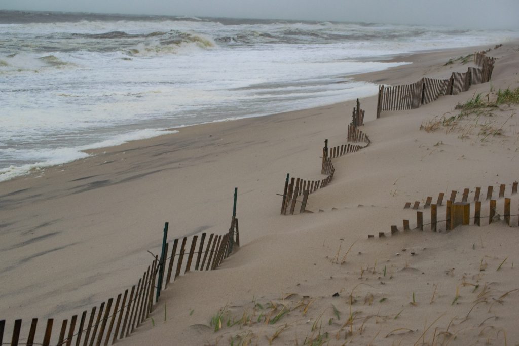 Intense waves pound beaches in Ocean County, N.J., Oct. 3, 2022. (Photo: Daniel Nee)