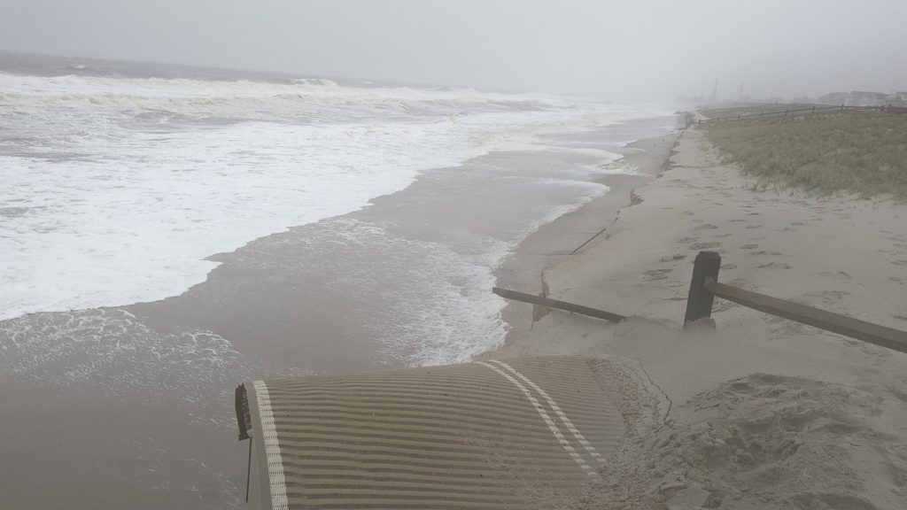 Damage and erosion in Ortley Beach, N.J., Oct. 4, 2022. (Photo: Daniel Nee)