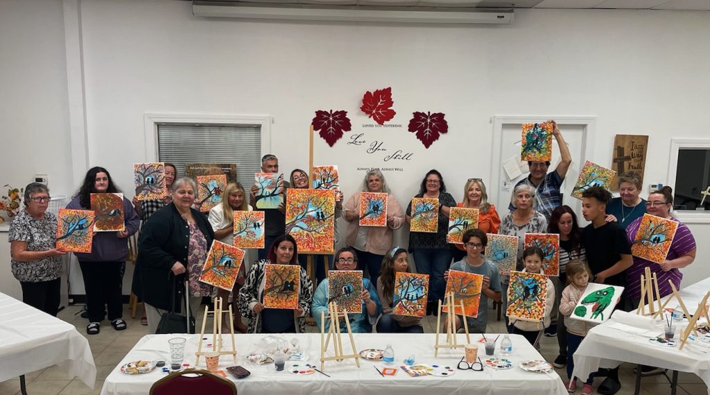 'Paint and Pastries' at the Union Church of Lavallette, Nov. 2022. (Photo: Union Church of Lavallette)