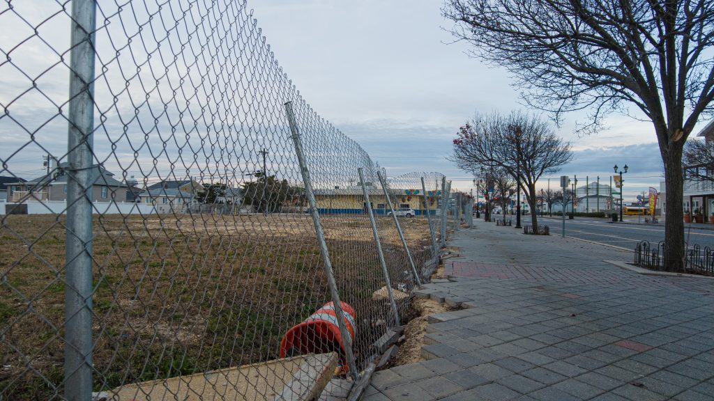 The former Bamboo Bar property in Seaside Heights, N.J., Dec. 2022. (Photo: Daniel Nee)