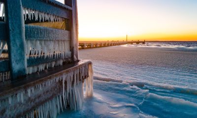A frozen sunset on Christmas Eve, Dec. 24, 2022. (Photo: Daniel Nee)