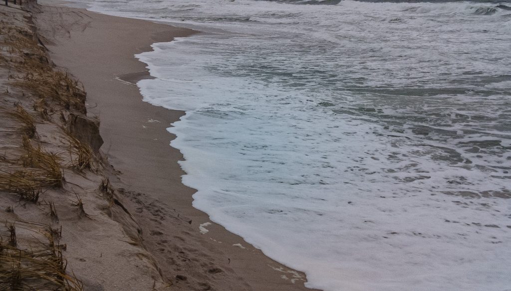Beach erosion in Ortley Beach, N.J., Dec. 15, 2022. (Photo: Daniel Nee)