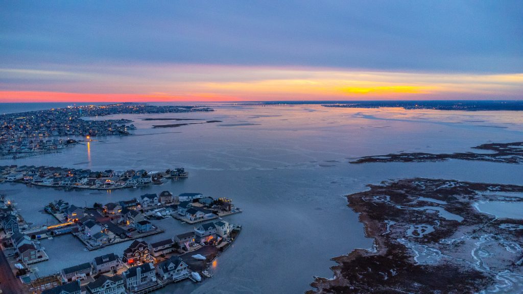 Barnegat Bay, frozen after a cold snap, Dec. 26, 2022. (Photo: Daniel Nee)