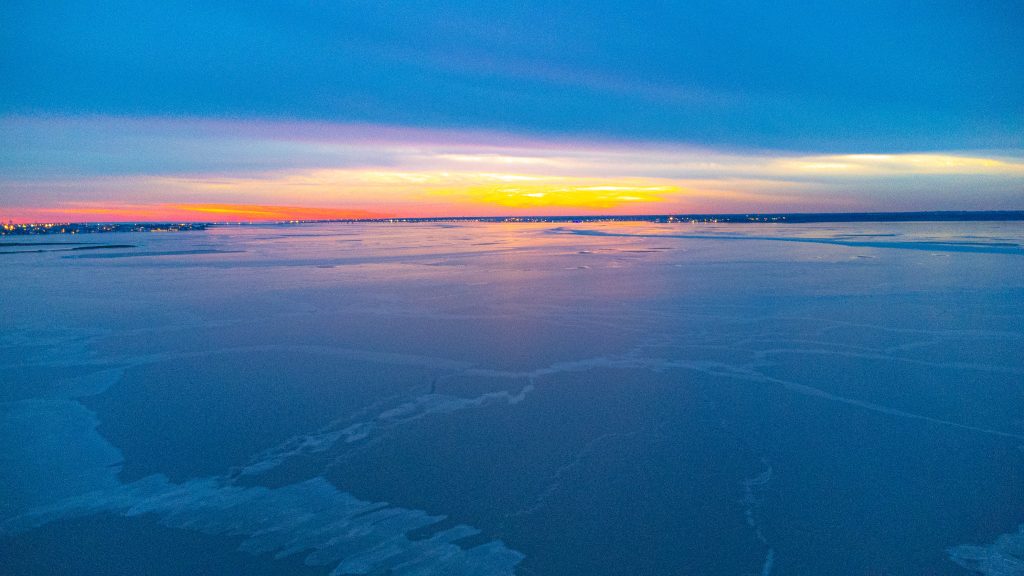 Barnegat Bay, frozen after a cold snap, Dec. 26, 2022. (Photo: Daniel Nee)