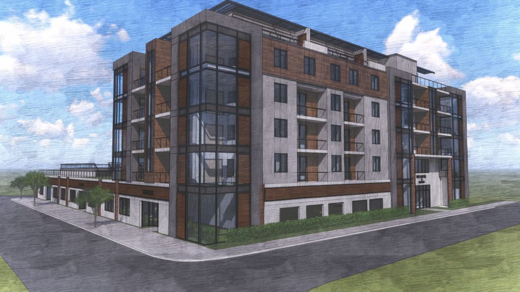 Renderings promoting "The Lofts at Bamboo," a 48-unit mixed-use complex that is planned for the former Bamboo Bar site in Seaside Heights. (Photo: Daunno Realty Services)