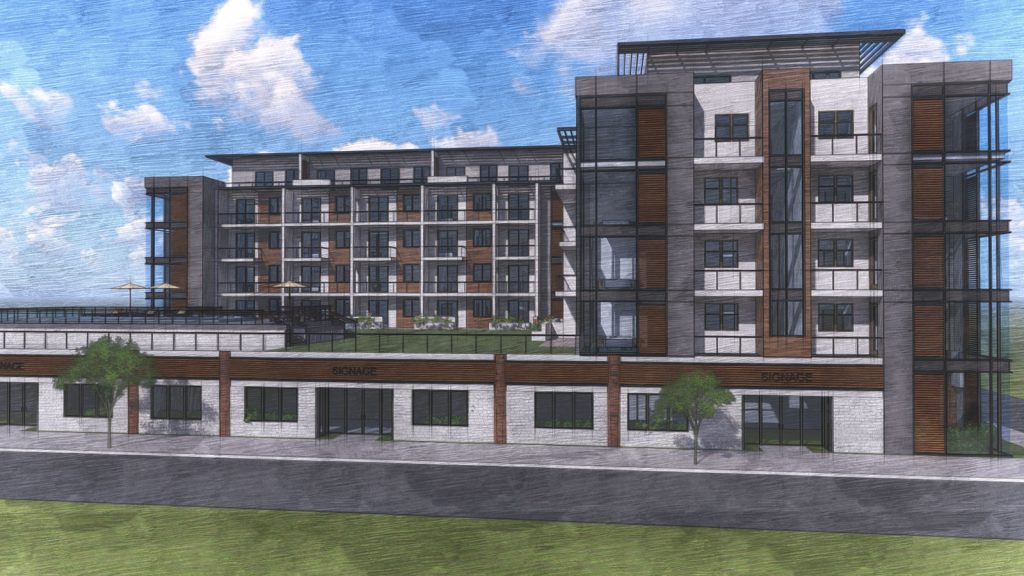 Renderings promoting "The Lofts at Bamboo," a 48-unit mixed-use complex that is planned for the former Bamboo Bar site in Seaside Heights. (Photo: Daunno Realty Services)
