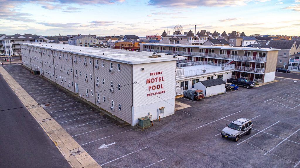 The Hershey Motel property, being offered for sale in Seaside Heights, Dec. 2022. (Photo: Daniel Nee)