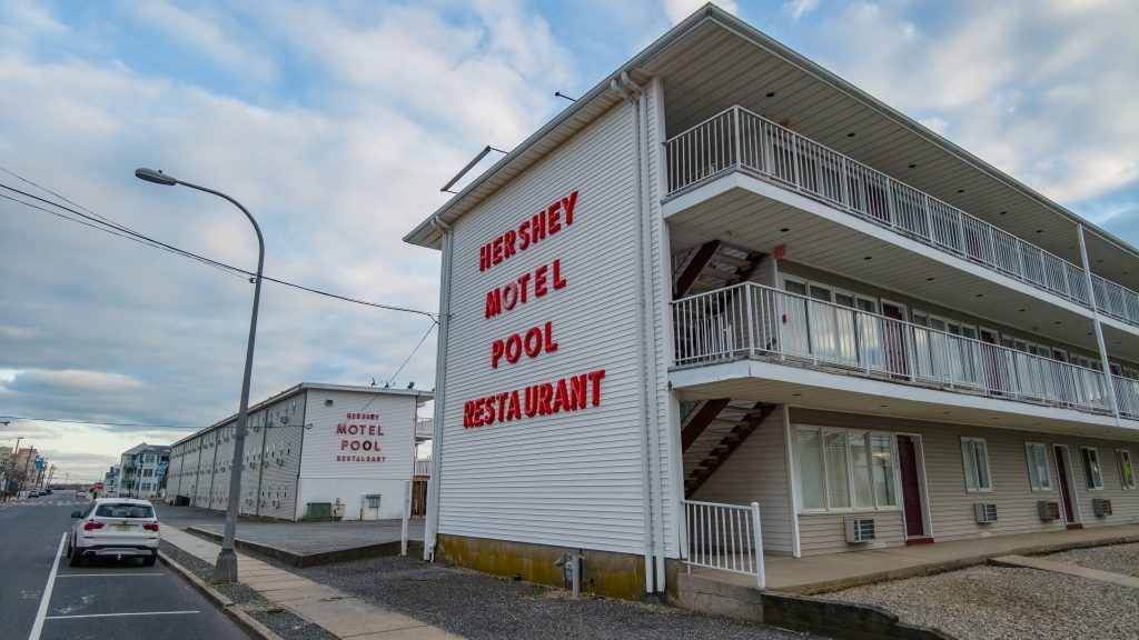 The Hershey Motel property, being offered for sale in Seaside Heights, Dec. 2022. (Photo: Daniel Nee)