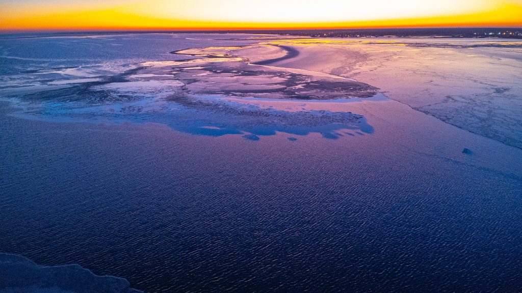 A stunning sunset in Seaside Park, N.J., Dec. 29, 2022. (Photo: Daniel Nee)