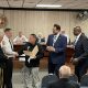 Capt. Jon Lombardi is sworn into his new rank at the Seaside Heights Police Department. (Photo: Daniel Nee)