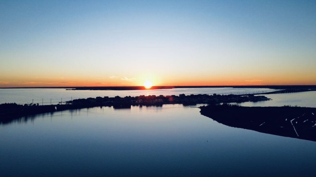 Sunset over Barnegat Bay, Jan. 1, 2023. (Photo: Daniel Nee)