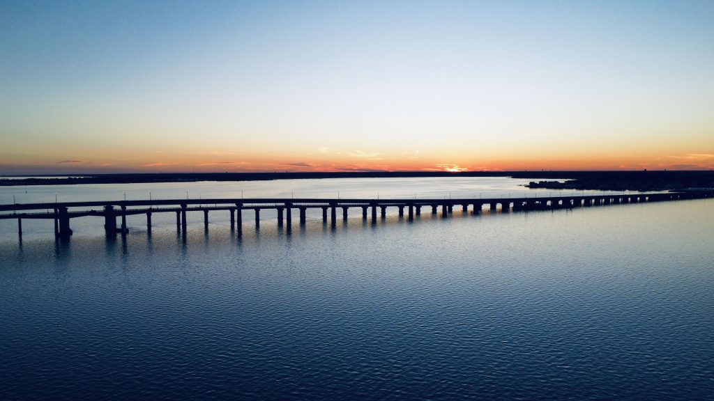 Sunset over Barnegat Bay, Jan. 1, 2023. (Photo: Daniel Nee)