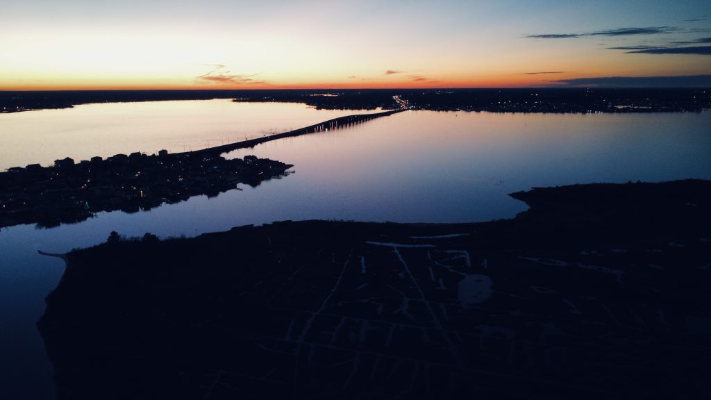 Sunset over Barnegat Bay, Jan. 1, 2023. (Photo: Daniel Nee)
