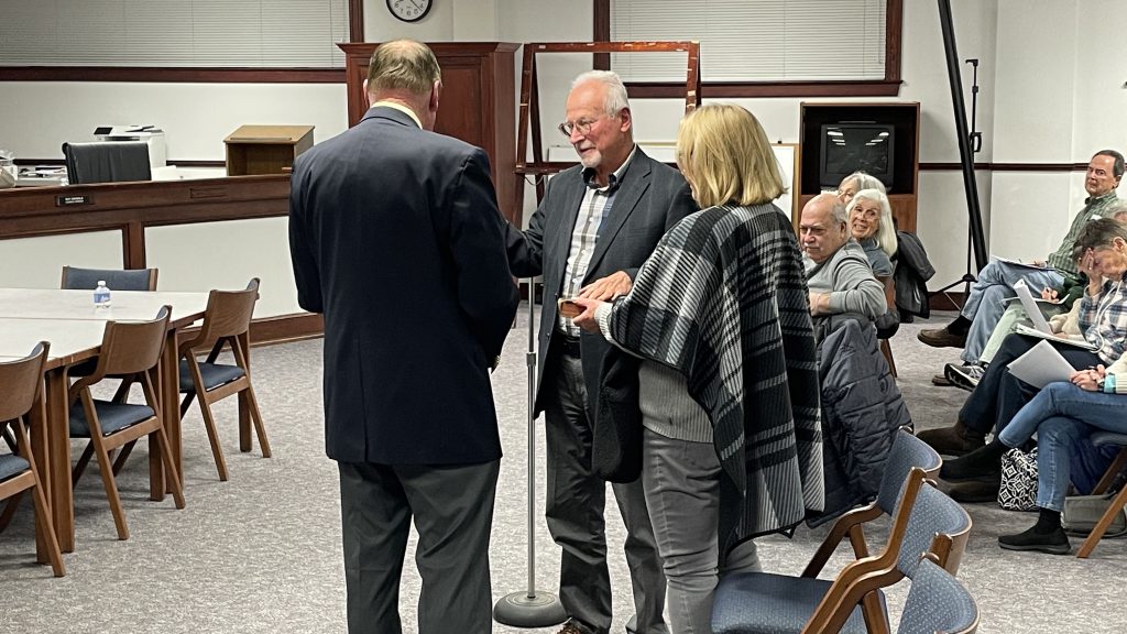 Councilman William Kraft takes the oath of office in Seaside Park, Feb. 9, 2023. (Photo: Daniel Nee)