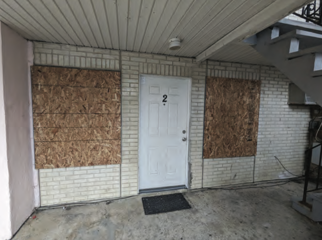 Poor conditions at 229 Franklin Avenue, Seaside Heights, included in a redevelopment report, Feb. 2023. (Credit: Borough of Seaside Heights)