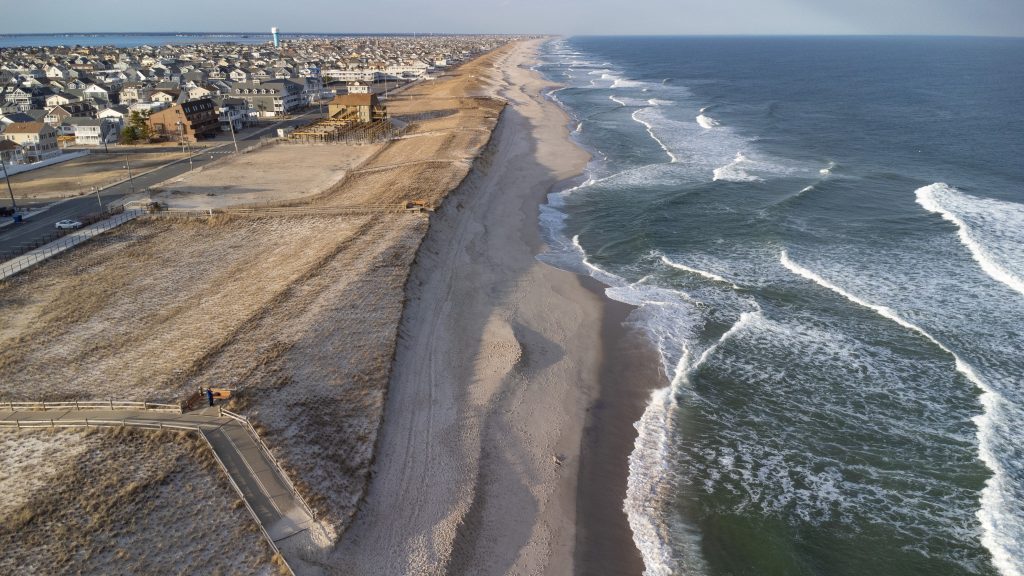 Dunes in Ortley Beach, Feb. 2023, prior to a renourishment project. (Photo: Daniel Nee)