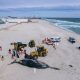 A humpback whale is prepared to be buried at Funtown Beach, Seaside Park, N.J., March 3, 2023. (Photo: MMSC)