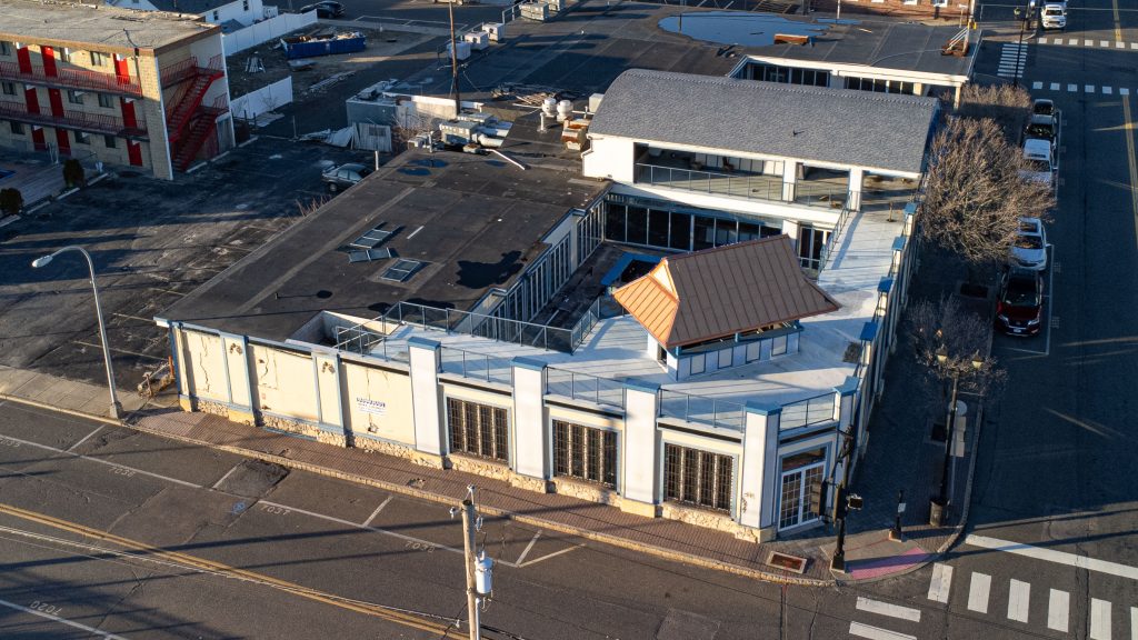 The former Karma nightclub, Seaside Heights, N.J., March 2023. (Photo: Daniel Nee)