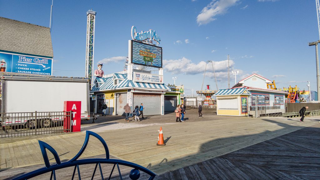 The northern portion of the 2023 Seaside Heights boardwalk replacement after completion, March 2023. (Photo: Daniel Nee)