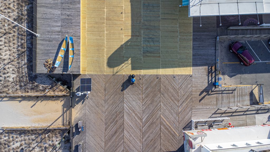 The southern portion of the 2023 Seaside Heights boardwalk replacement after completion, March 2023. (Photo: Daniel Nee)
