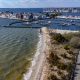 A project to build up the shoreline near the J Street Marina in Seaside Park, N.J., is completed in time for the 2023 spring. (Photo: Shorebeat)