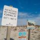 Beach buggy access is blocked at the Brighton Avenue entrance, Seaside Park, N.J., April 18, 2023. (Photo: Daniel Nee)