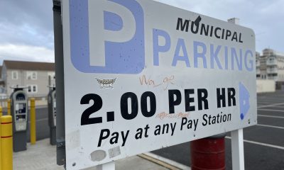 The municipal parking lot in Seaside Heights on Grant Avenue, which will be part of a forthcoming parking study, May 2023. (Photo: Shorebeat)