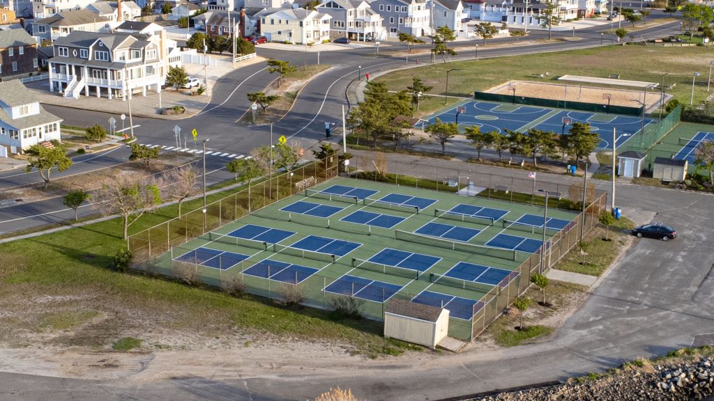 Lavallette's bayside pickleball courts. (Photo: Shorebeat)