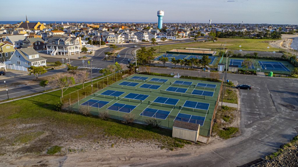 Lavallette's bayside pickleball courts. (Photo: Shorebeat)