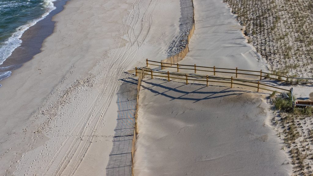 Dune crossover repairs completed in Ortley Beach, N.J., May 2023. (Photo: Shorebeat)
