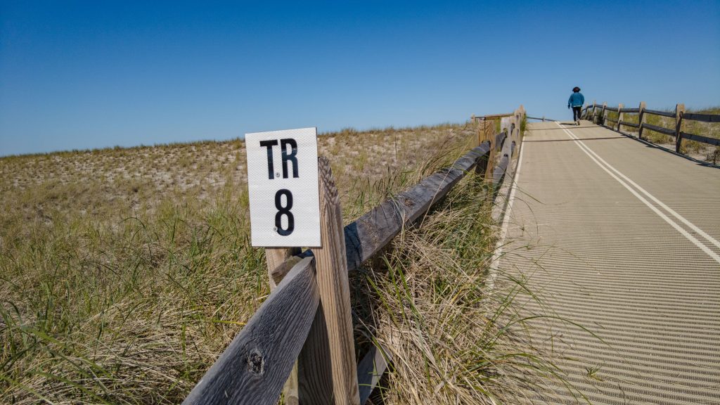 Dune crossover repairs completed in Ortley Beach, N.J., May 2023. (Photo: Shorebeat)